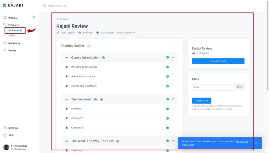 Kajabi Comments Step-2-Add-content